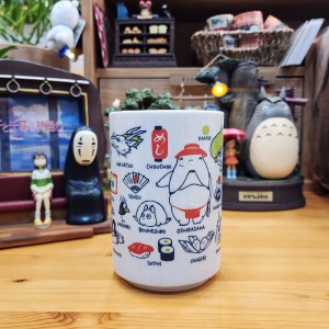 일본 지브리 센과 치히로 가오나시 캐릭터 귀여운 물컵 우유컵 일본풍 오차잔 도자기 컵 L
