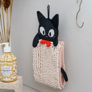일본 지브리 마녀배달부 고양이 지지 캐릭터 마이크로 욕실 주방 수건 고리 타월