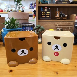 일본 리락쿠마 캐릭터 화장대 책상 정리 소품 수납함 선물 박스 서랍 L