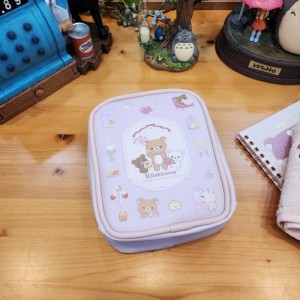 일본 산엑스 리락쿠마 곰돌이 캐릭터 귀여운 선물 사각 스탠드 화장품 소품 파우치