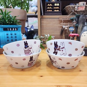 일본 가스파드앤리사 캐릭터 앞접시 반찬 샐러드 볼 귀여운 선물 접시