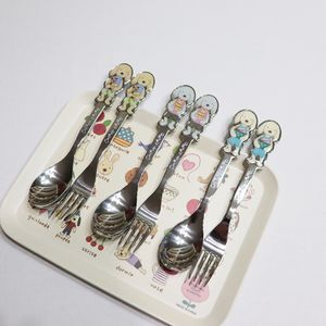 크루르 크루레 캐릭터 유아 어린이 숟가락 스푼 포크 (L사이즈)