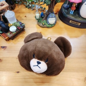 재키 베어 스쿨 곰돌이 캐릭터 교통 카드 수납 귀여운 봉제 키링 릴패스