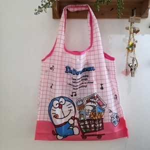 일본 도라에몽 캐릭터 휴대용 에코백 장바구니 숄더백 귀여운 시장 가방 쇼핑백(쇼핑)