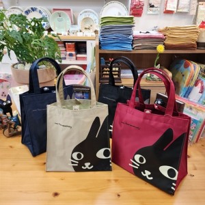 일본 고양이 캐릭터 귀여운 도시락 가방 외출 산책 가벼운 미니 에코백 토트백